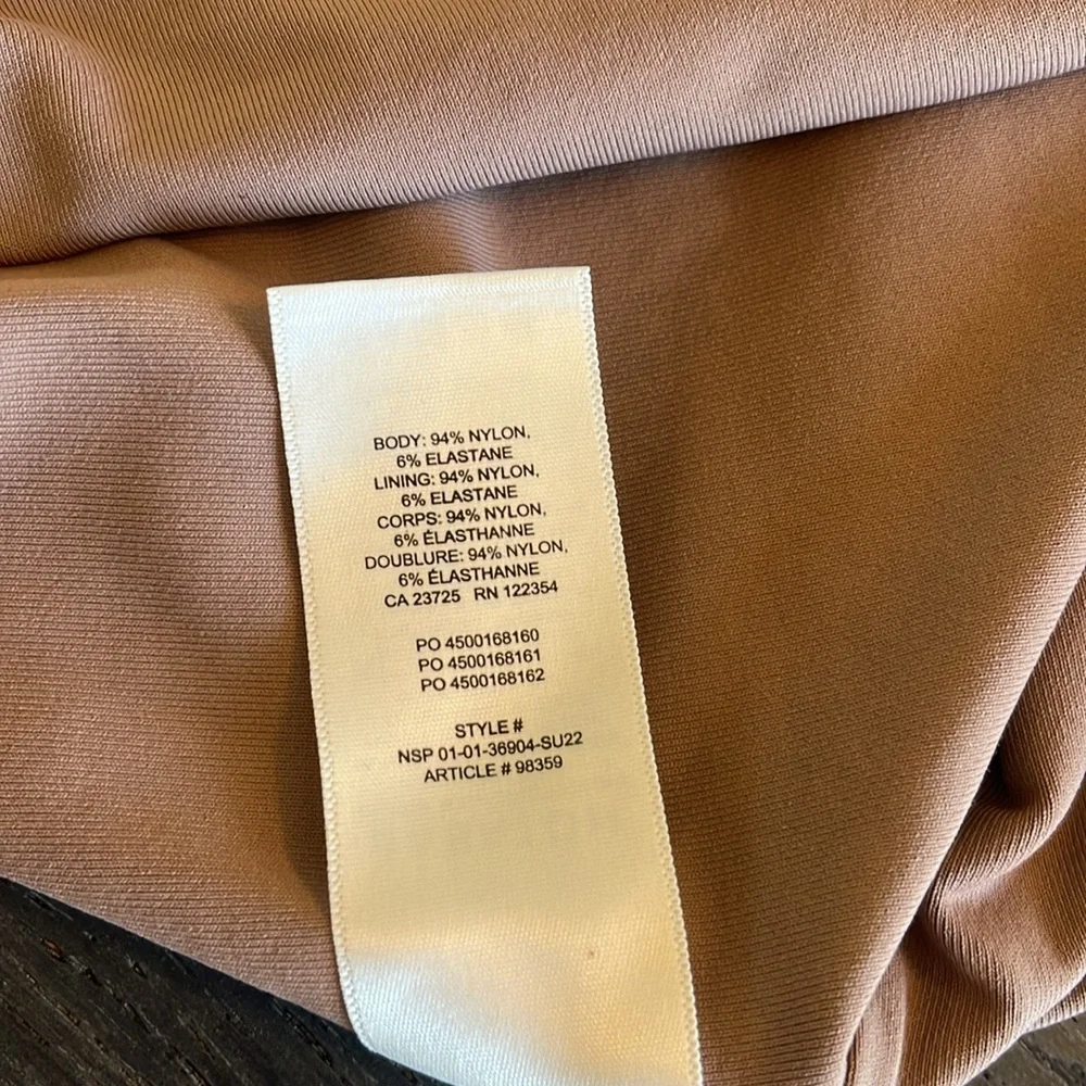 Babaton One-Shoulder Bodysuit in Brown - Picture 8 of 8